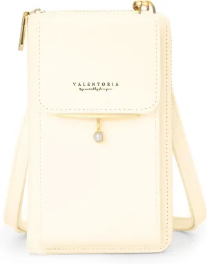 Valentoria Small Crossbody Bag Cell Phone Purse Wallet Leather Card Clutch Handbag for Women