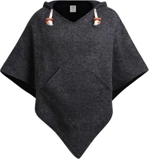 virblatt - Poncho Men & Women | Wool & Fleece | Unisex Hooded Winter Poncho