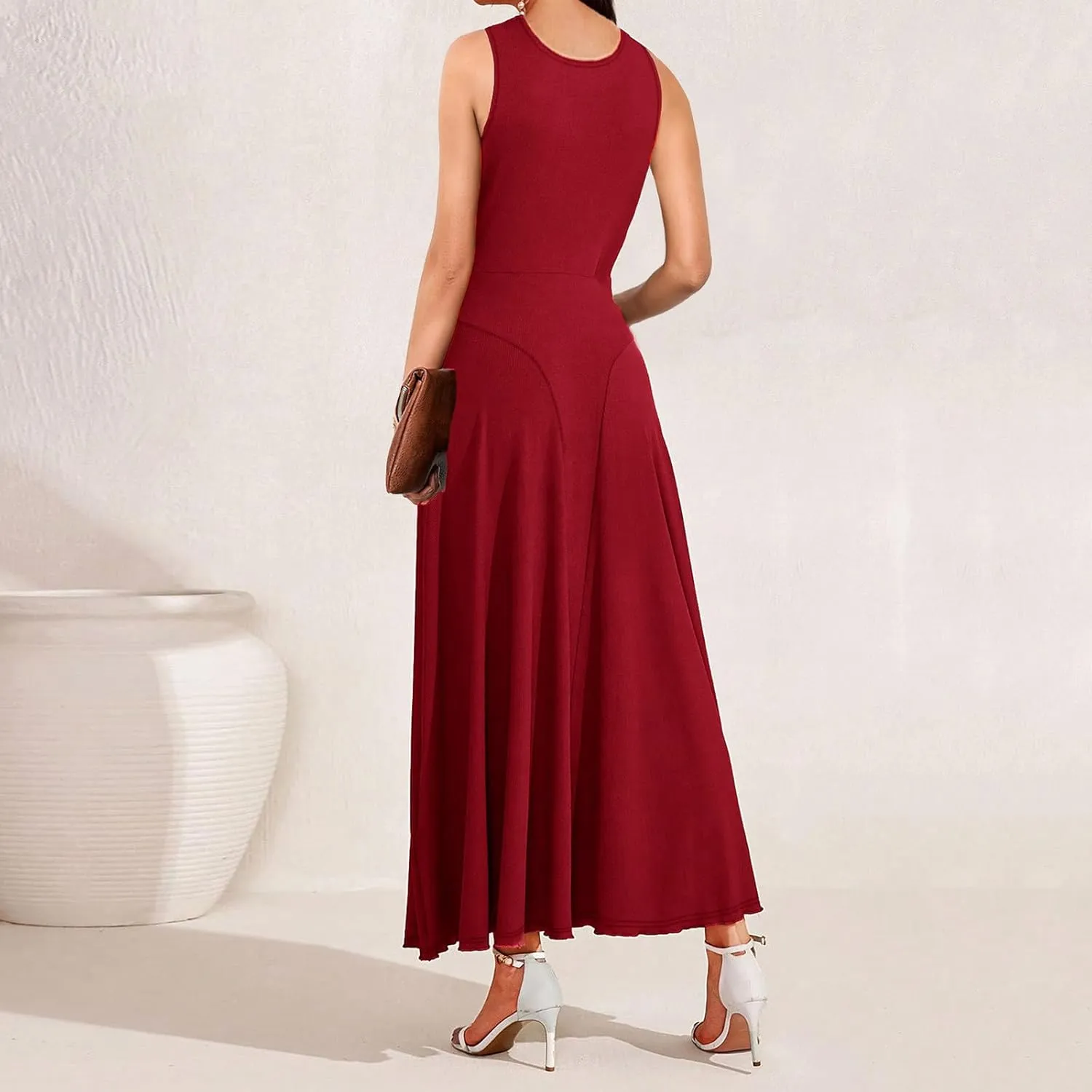 Wedding Guest Dresses for Women Sexy Cross Wrap Maxi Dress Ladies Evening Prom Dress Cocktail Long Gown Ruffle Hem