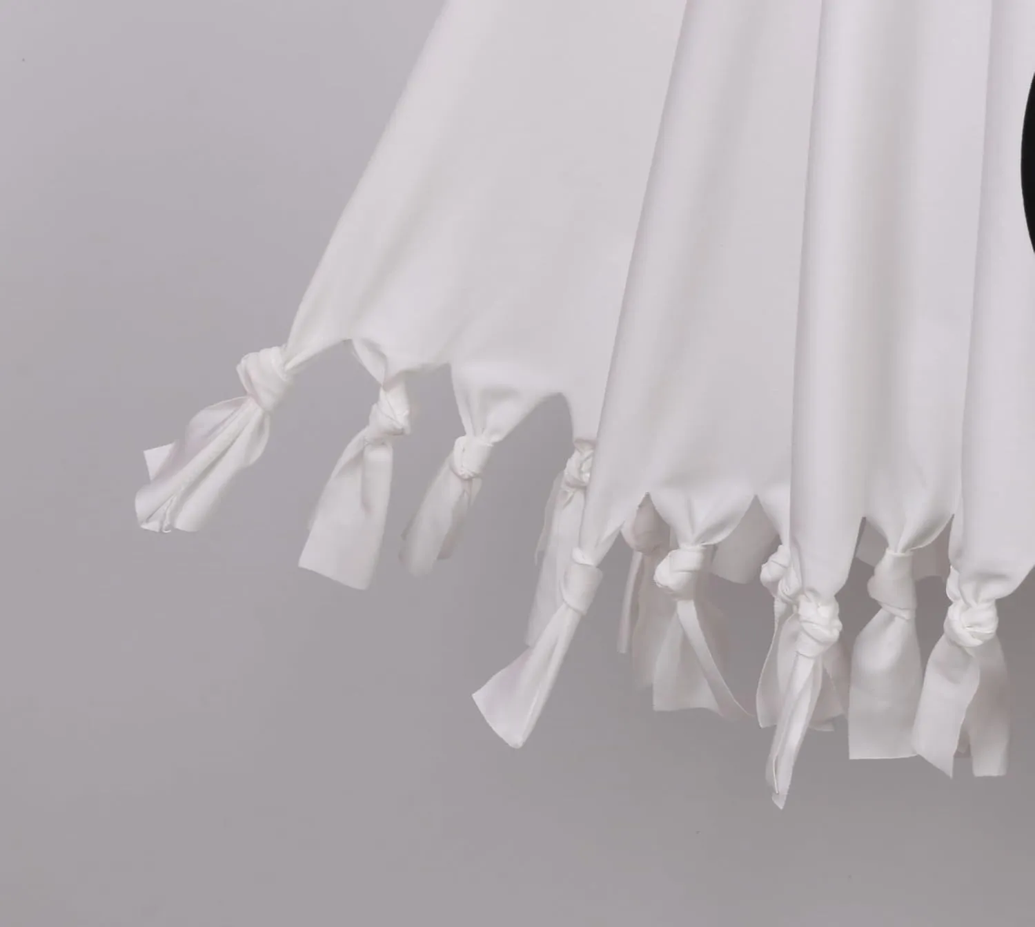 White Hooded Ghost Poncho Costume Halloween Cloak Elf Cape Cosplay Role Play