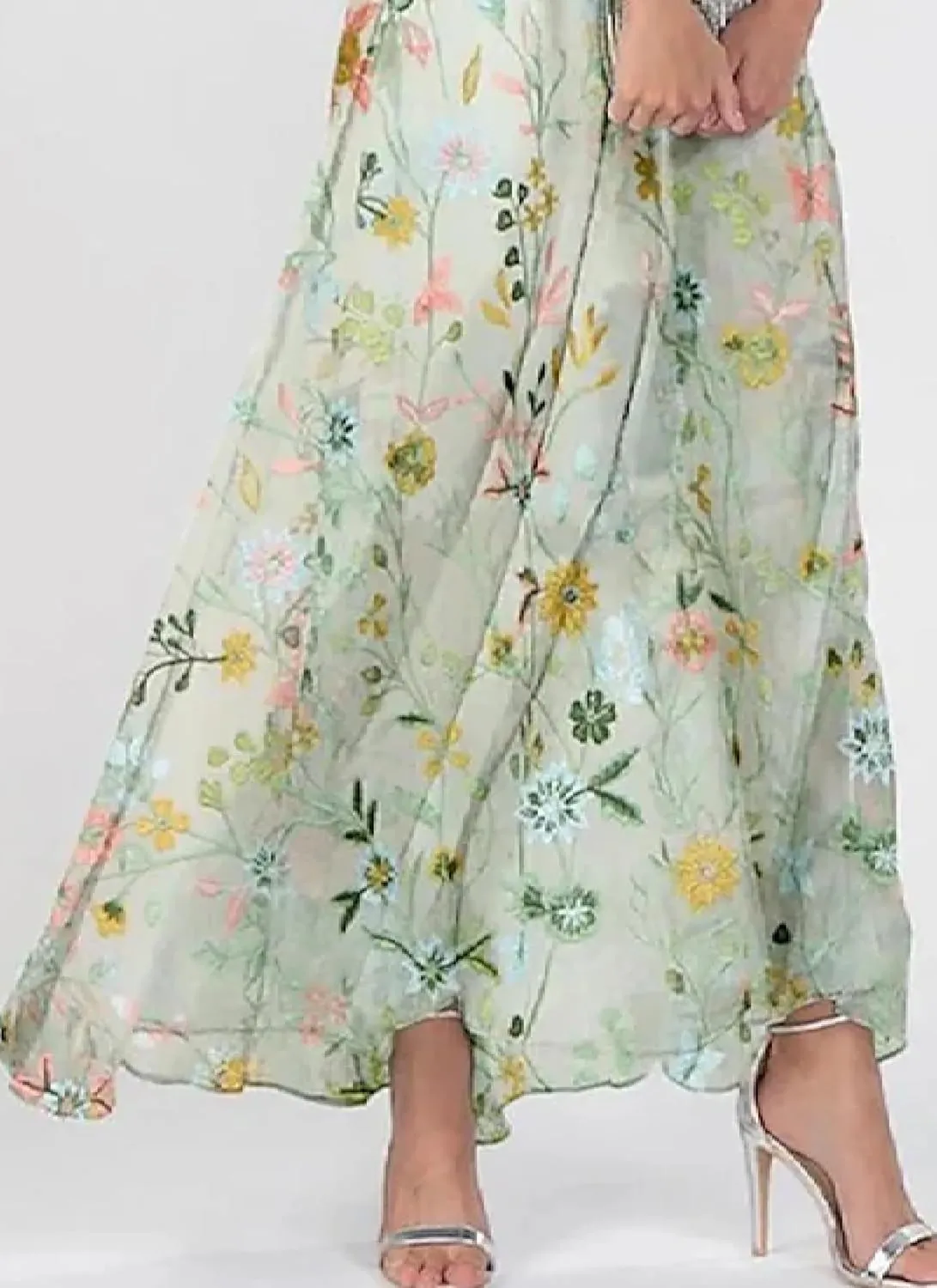 Womens Distinctive Floral Print V-Neck Maxi Dress 2025 Fashion Casual Fit Flowy Boho Beach Vacation Sundress