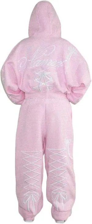 Women's Girl's Hoodie Bow Tie Embroidery Oversized Graphic Y2k Spring Trendy Pink Hoodies