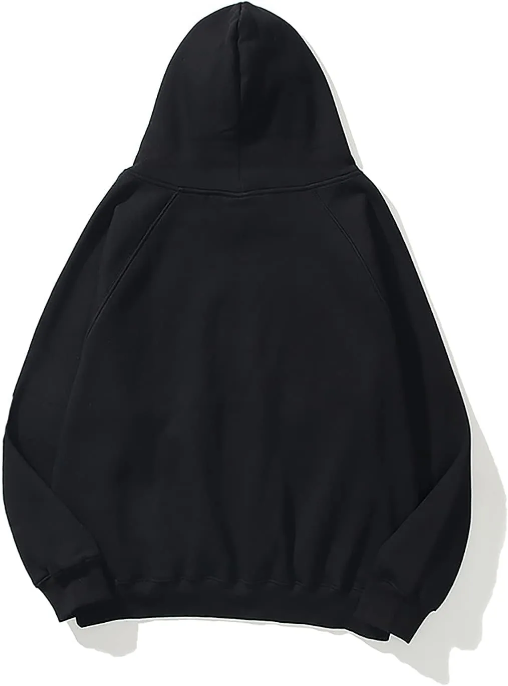 Womens Oversized Hoodies Sweatshirt Basic Solid Long Raglan Sleeves Loose Fleece Hooded Pullover With Kangaroo Pocket