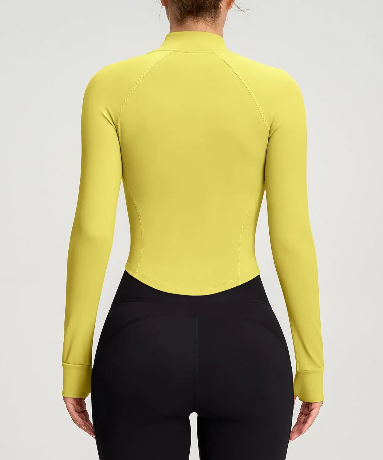 Womens Zip Up Bbl Jacket Lightweight Cropped Athletic Jacket Track Gym Workout Jackets for Running Yoga Hiking