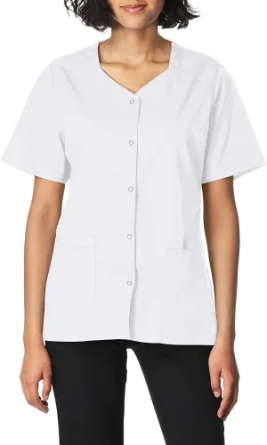 WonderWink Women's Wonderwork Short Sleeve Snap Jacket