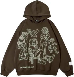 Y2k Hoodie Men Women Aesthetic Graphic Hoodies Pullover Sweatshirt Hip Hop Goth Grunge Harajuku Jacket
