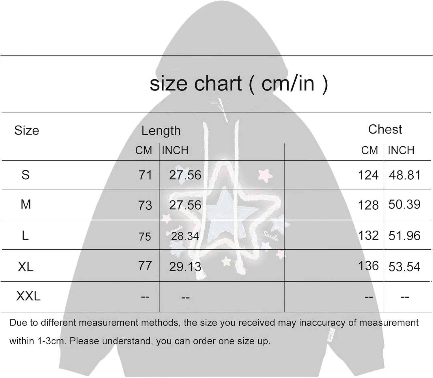 Y2k Star Hoodie Men Women Aesthetic Oversized Hoodies Grunge Emo Graphic Hoodies Pullover Hip Hop Streetwear