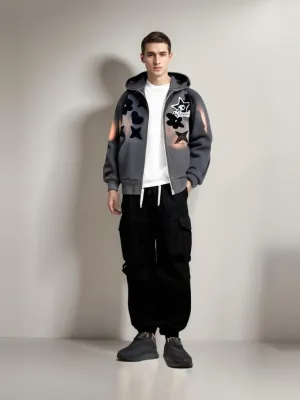 Zip Up Hoodie Women Y2K Kawaii Harajuku Clothes Gothic Web Sweatshirt Hip Hop Grunge Oversized Jacket Coat tops
